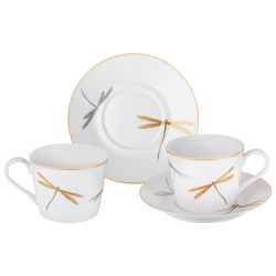 ЧАЙНЫЙ НАБОР LEFARD “ELEGANCE" НА 2 ПЕР. 4 ПР. 220 МЛ (КОР=12НАБ.)
