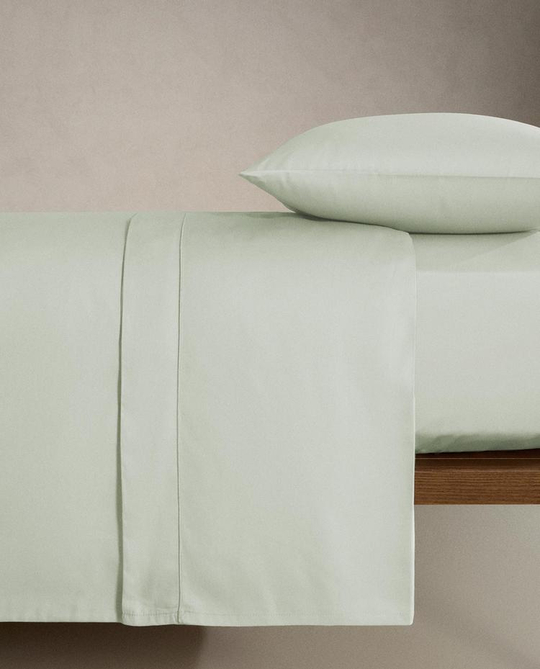 ZARA HOME САТИНОВАЯ ПРОСТЫНЯ (300 НИТЕЙ), МЯТНЫЙ