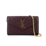 Saint Laurent Cassandre Envelope Chain Wallet