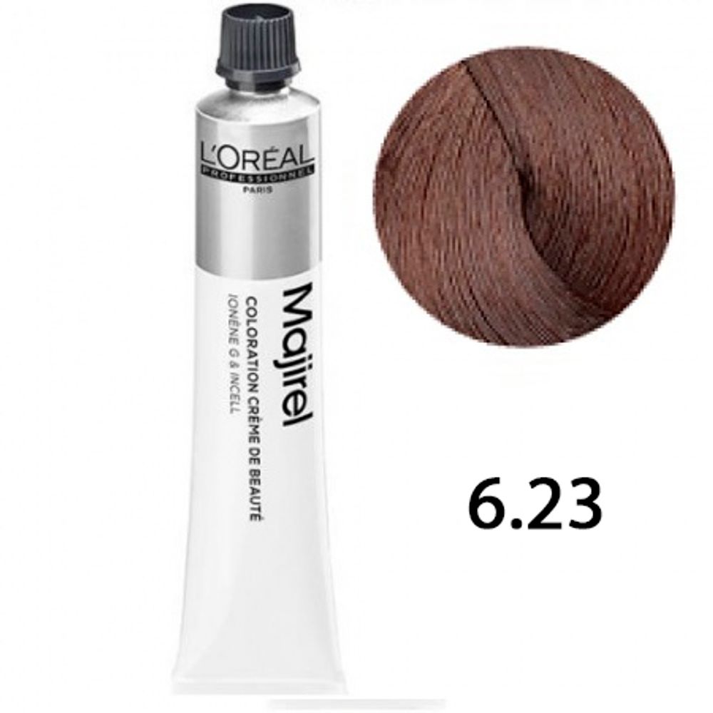 L'Oreal Professionnel Majirel 6.23 Темный блондин перламутрово-золотистый 50мл