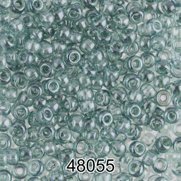 Бисер Preciosa 10/0 (2.3 мм), 500 г, 48055 (Ф251) серо-зеленый