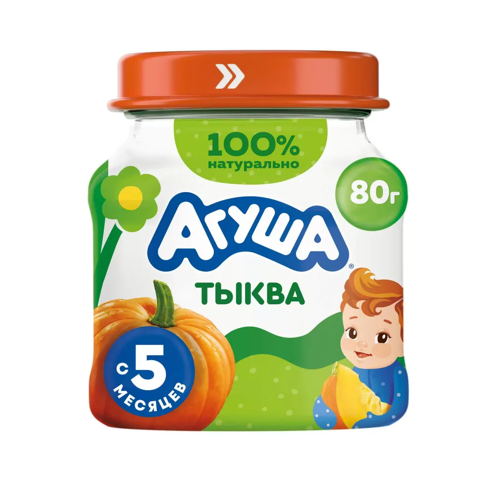 Агуша ПюреОвощн Тыква 80г СБн 8Х
