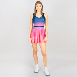 Женская теннисное платье BIDI BADU Colortwist 2in1 Dress Women - Pink, Dark Blue