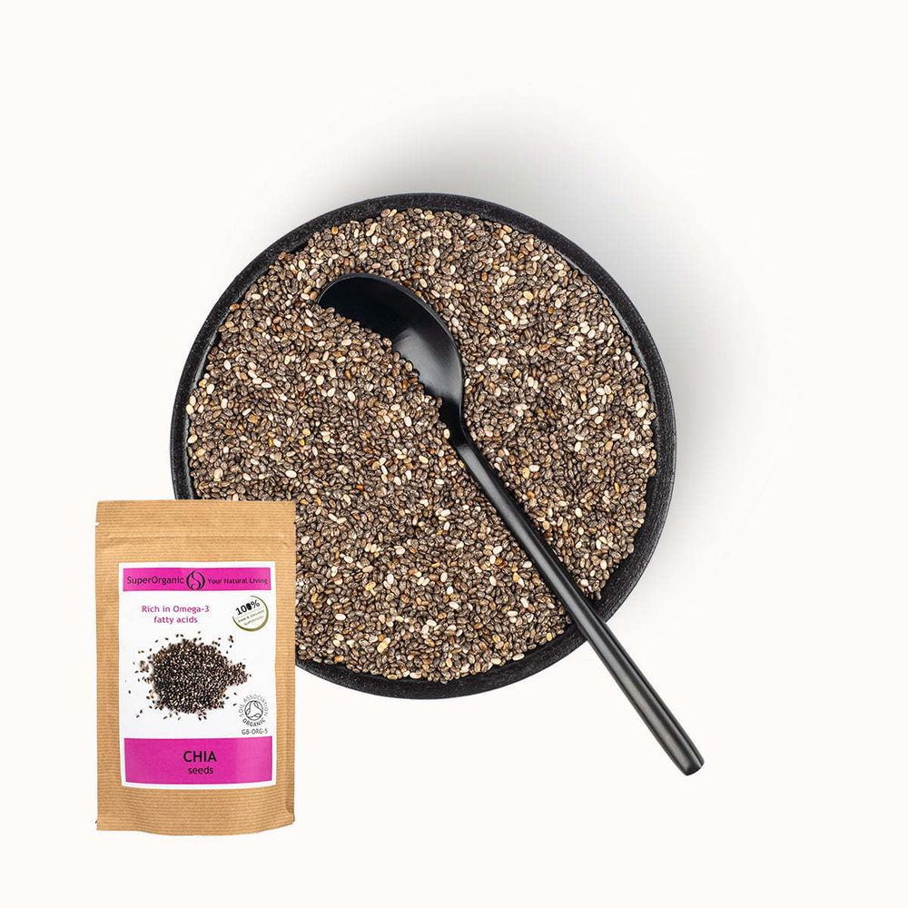Семена Чиа натуральные SuperOrganic, 200 гр
