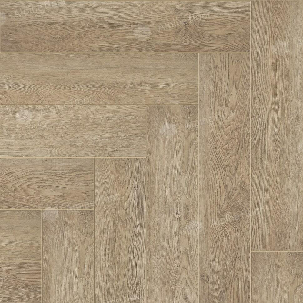 Каменно-полимерная плитка Alpine Floor Паркет лайт (Parquet Light) Дуб Ваниль селект ЭКО 13-3
