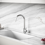 Смеситель для кухни из нержавеющей стали Sancos Stainless, с поворотным R изливом, SC12001SS, арт. SC12001SS