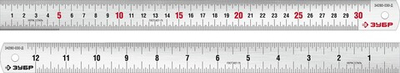 ЗУБР Про-30Д, длина 0.30 м, усиленная нержавеющая линейка, Профессионал (34280-030-Д)