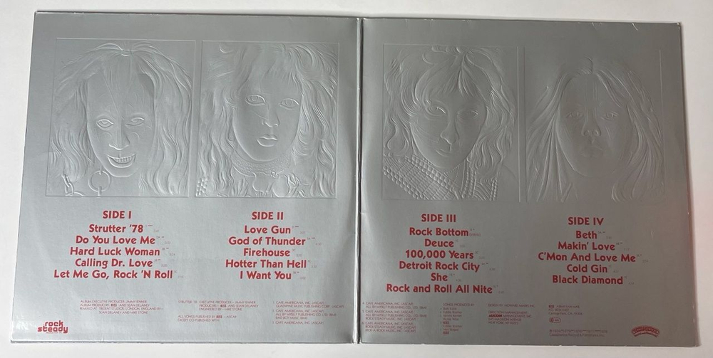 Винтажная виниловая пластинка LP Kiss Double Platinum (Germany 1982) Hard Luck Woman