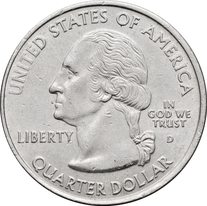 25 центов (1/4 доллара, квотер) 2005 США «Штат Западная Вирджиния» (D) XF