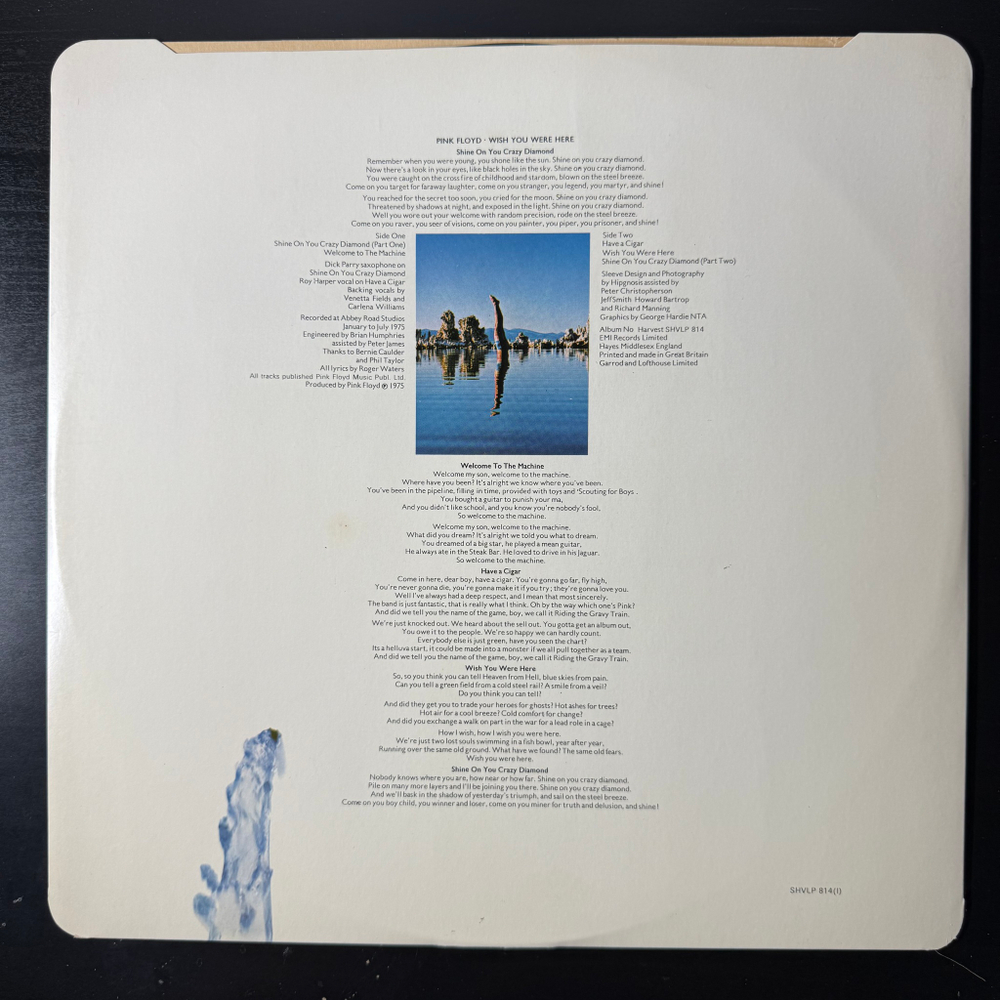 Pink Floyd - Wish You Were Here (Англия 1976г.)