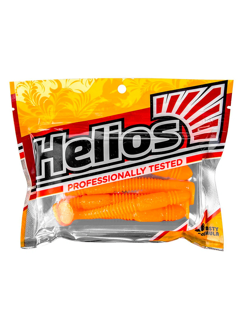 Виброхвост Helios Minoga 3,75"/9.5 см Golden Lime 5шт. (HS-17-048)