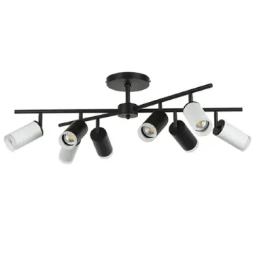 Люстра потолочная 8*GU10 LR7283643740 белый/черный Rullo Lightstar