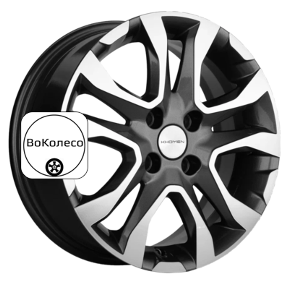 6x15/4x100 ET46 D54,1 KHW1503 (Rio/Solaris) Gray-FP Khomen Wheels