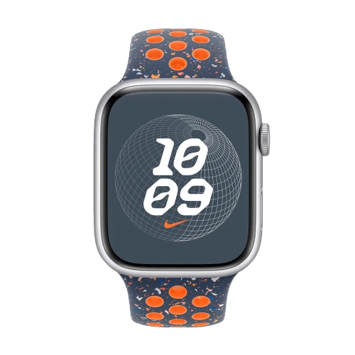 Умные часы Apple Watch Series 9 GPS, 41mm, Aluminium Case with Blue Flame Nike Sport Band (MUUT3) S/M, Pink (Розовый) (MR9N3)