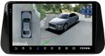 Магнитола для Hyundai Santa Fe 4 2020-2023 (прямое подключение к штатному усилителю) - Teyes CC3-2K-360 монитор 10.36" 2K QLED на Android 10, Быстрая, CarPlay, 4G SIM-слот, 4 камеры в комплекте