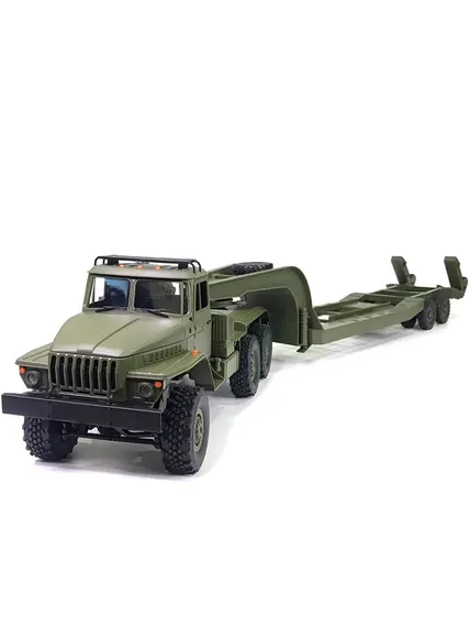 Радиоуправляемая машина WPL военный грузовик B-36 с тралом (зеленый) 6WD 2.4G 1/16 RTR