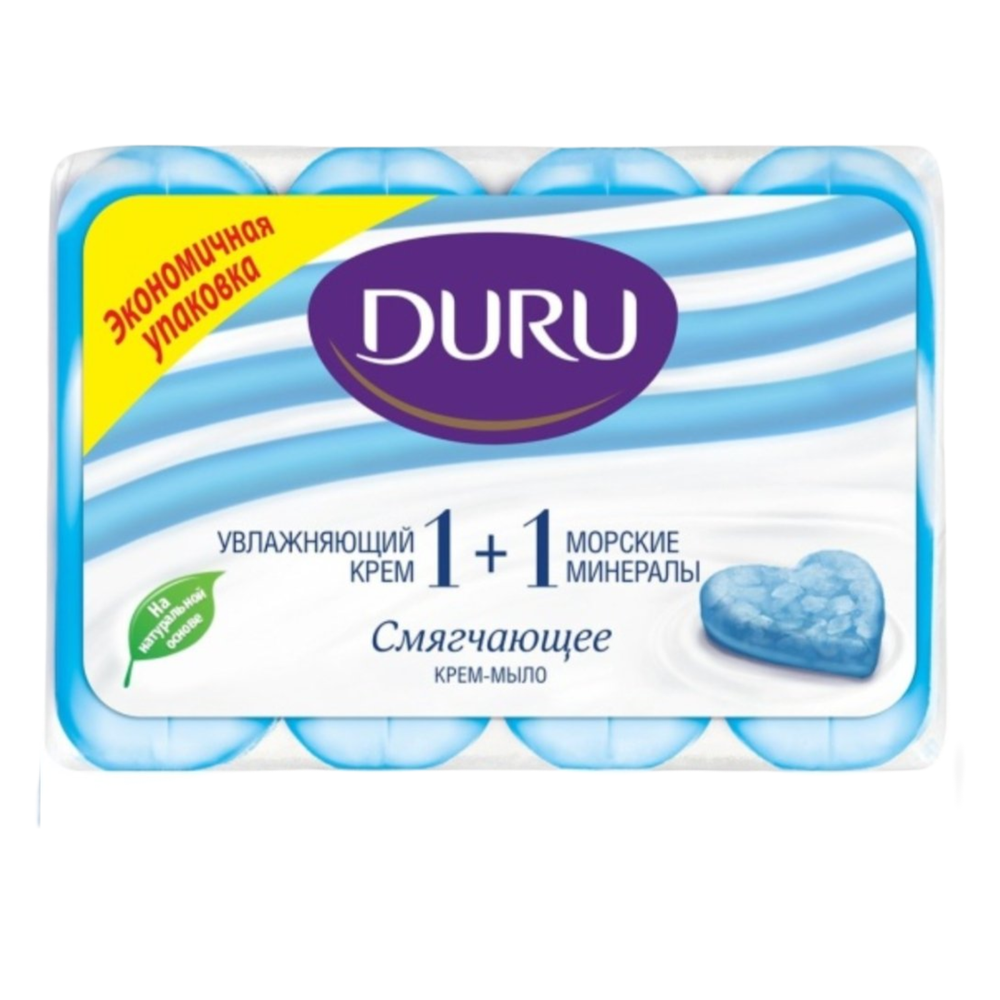 Мыло Дуру 1+1 Морские минералы 4*80г, шт