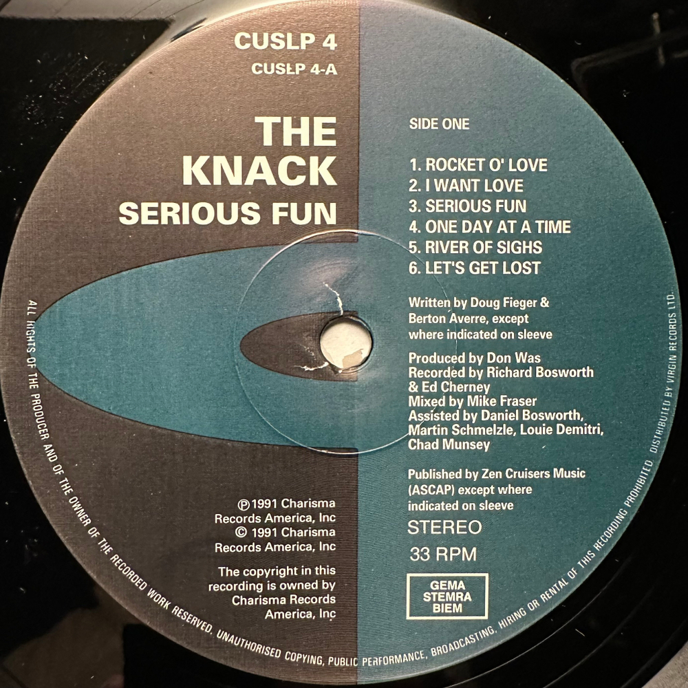 The Knack- Serious Fun (Европа 1991г.)