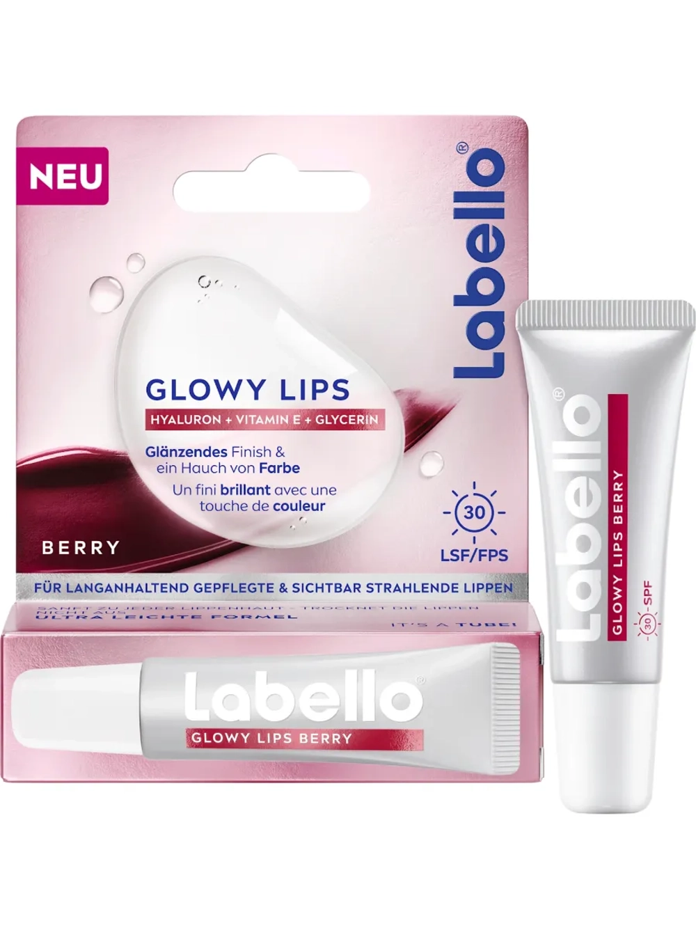 Бальзам "Glowy Lips Berry", LSF 30, 10 мл.