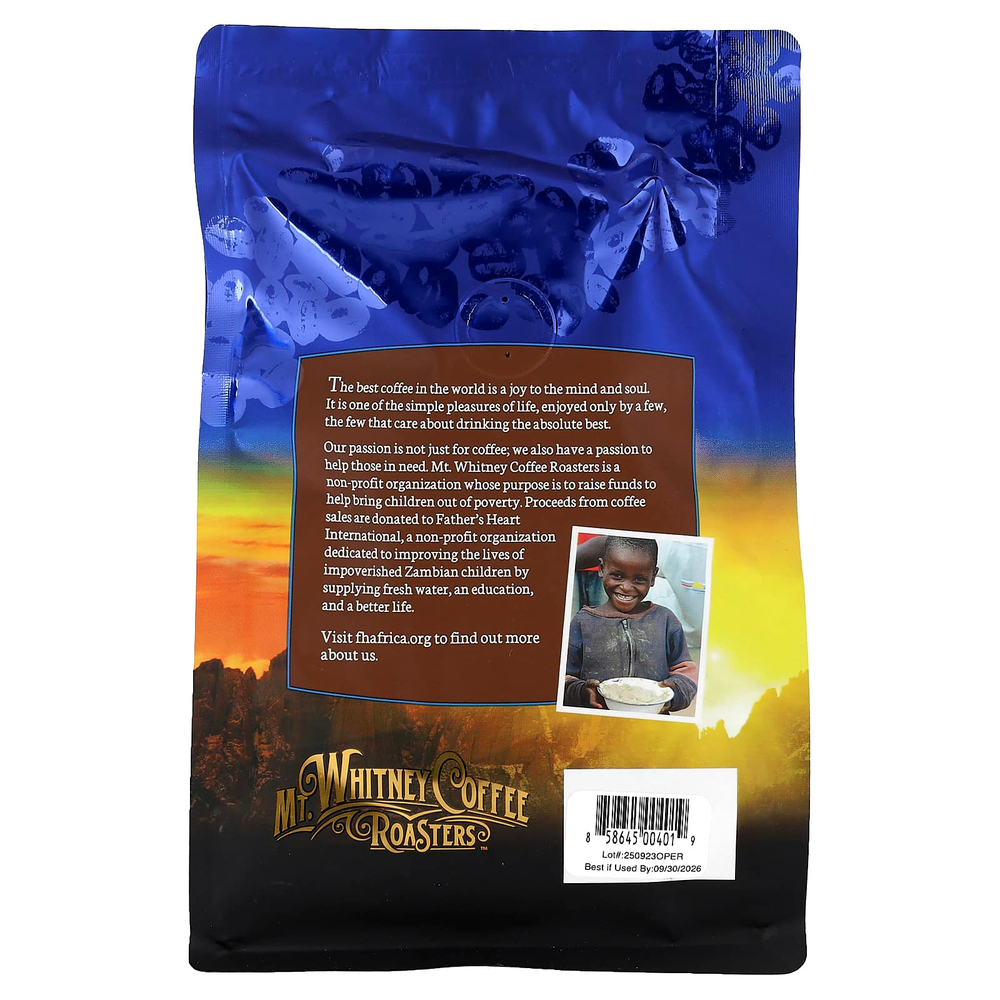Mt. Whitney Coffee Roasters, органический кофе из Перу, молотый кофе, средней обжарки, 340 г (12 унций)