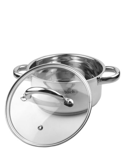 Кастрюля 1,5 л. из нержавеющей стали Ofenbach NB 100523 с крышкой