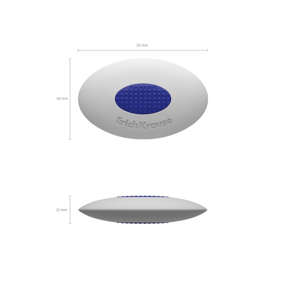 Ластик с пластиковым держателем ErichKrause SmartWay Oval (45532) 2