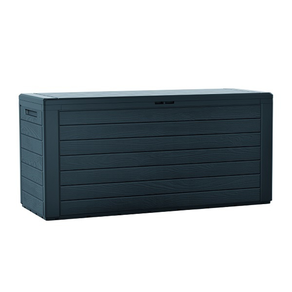 Ящик для хранения Prosperplast Woodebox 280л, антрацит