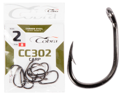 Крючки Cobra CARP CC302 №2, 8 шт.