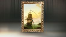 *Рама Винченцо 2194х1594 (Голд/Матовый лак)
