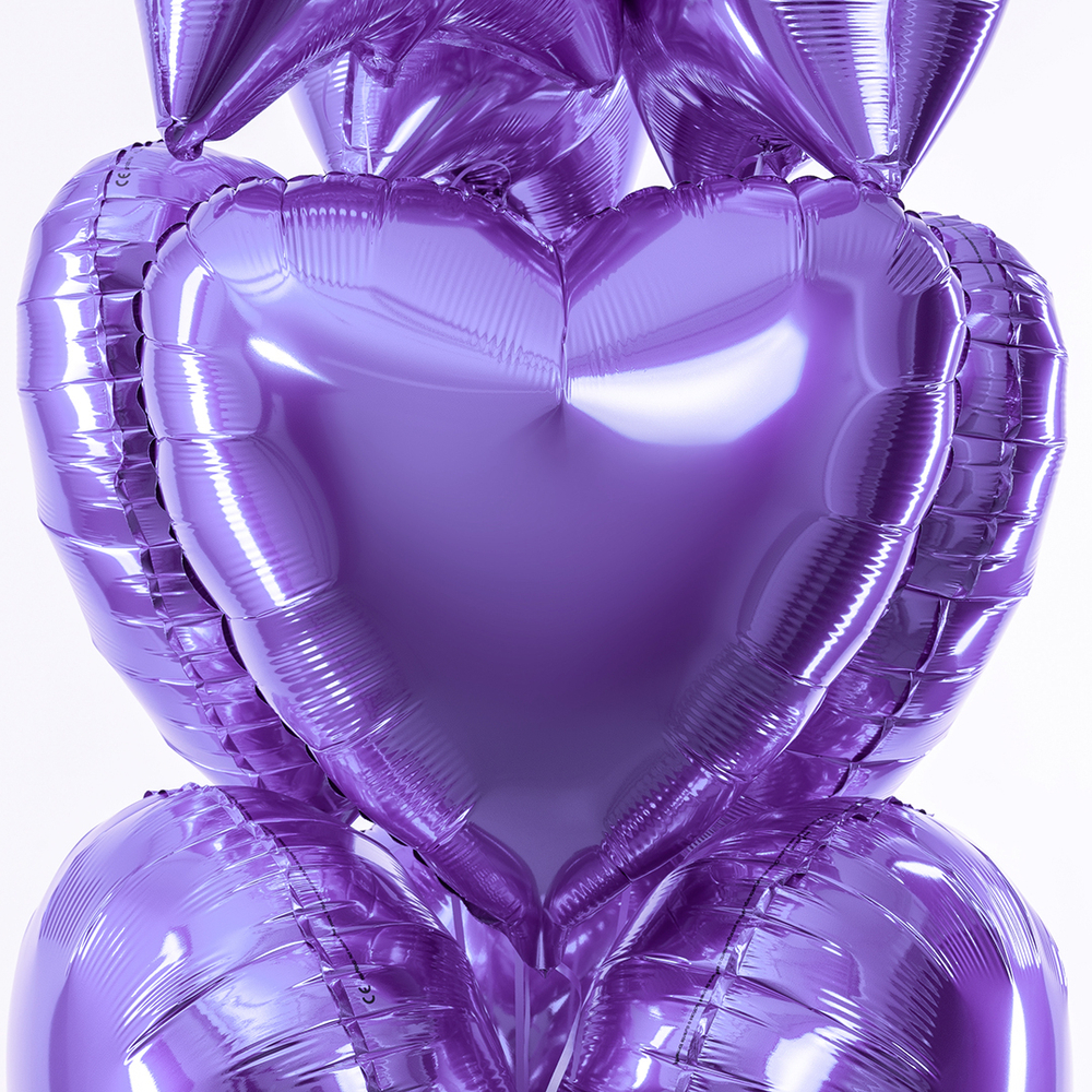 Сердце 18" Фиолетовый / Violet Fm