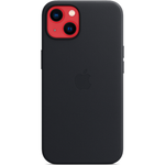 Кожаный чехол с поддержкой MagSafe Apple Leather Case для iPhone 13, Midnight (Темная ночь)