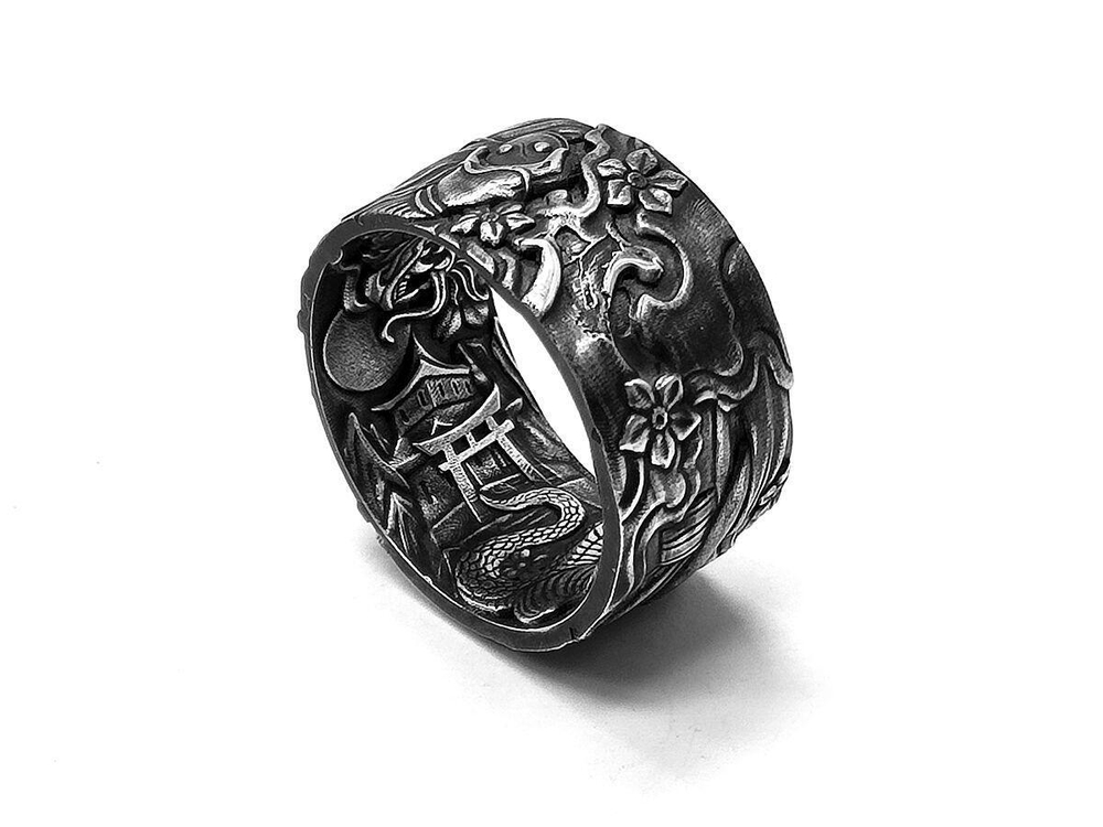 Кольцо из серебра "Irezumi-3" IRZR-03