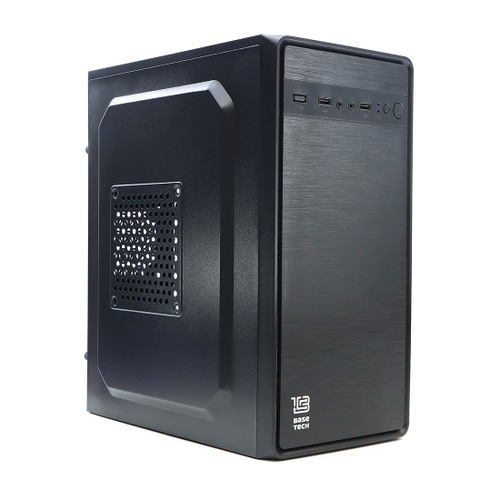 Корпус BaseTech M3401, БП:450W, mATX, чёрный, 2xUSB2 (BT-M3401-450W-B)