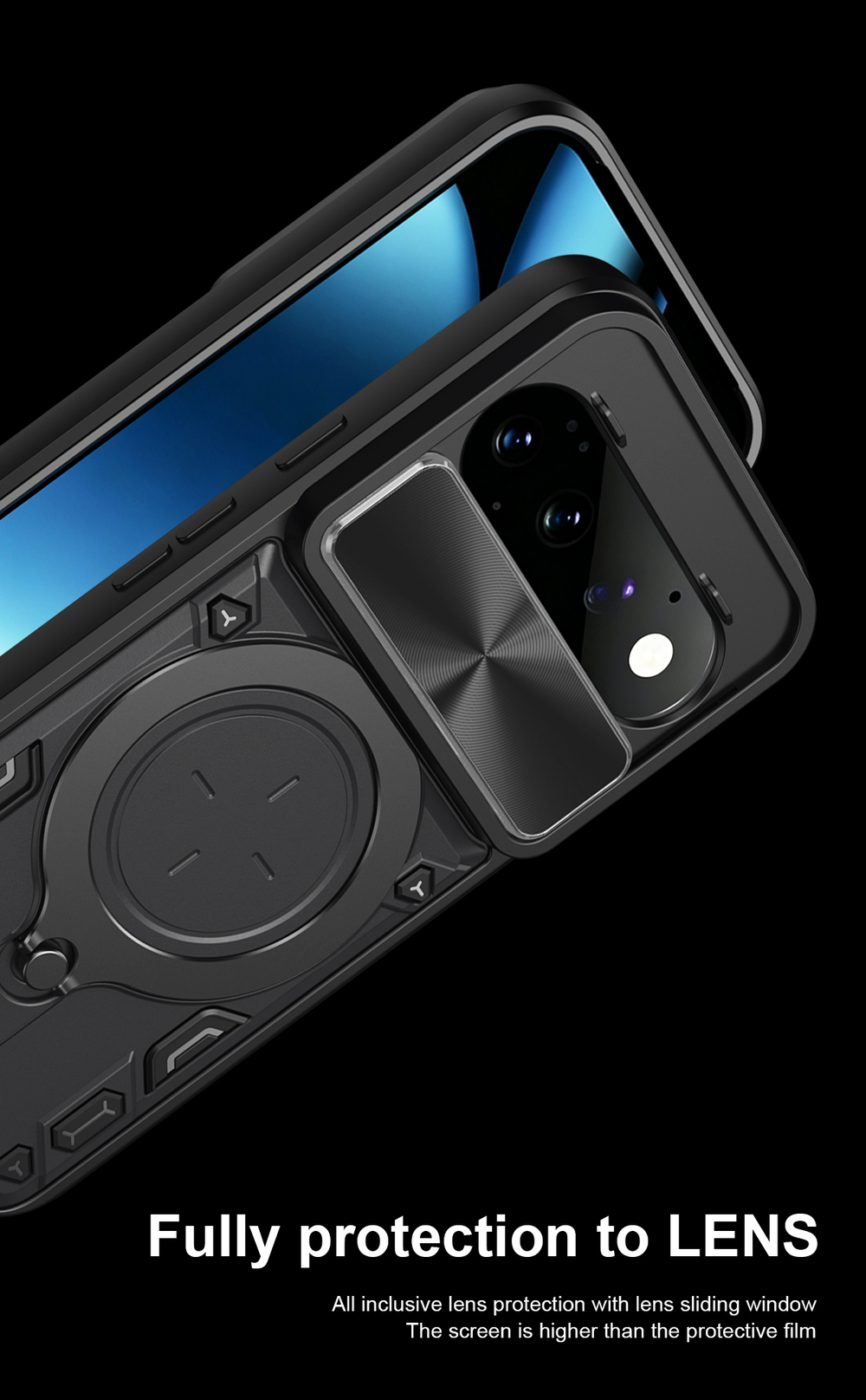 Чехол с кольцом Big Ring Case для Google Pixel 11 Pro XL