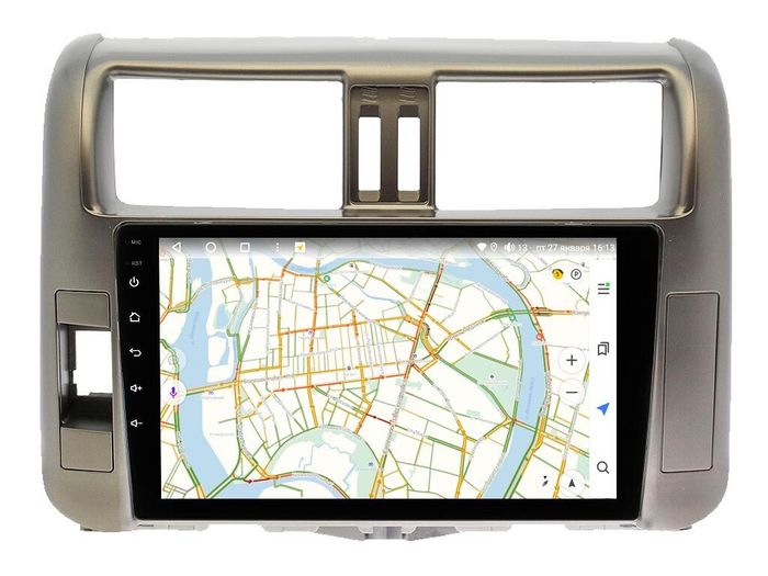 Магнитола для Toyota Land Cruiser Prado 150 2009-2013 (рамка бронза)- Vaycar VA77-0065 на Android 13, 4G SIM-слот