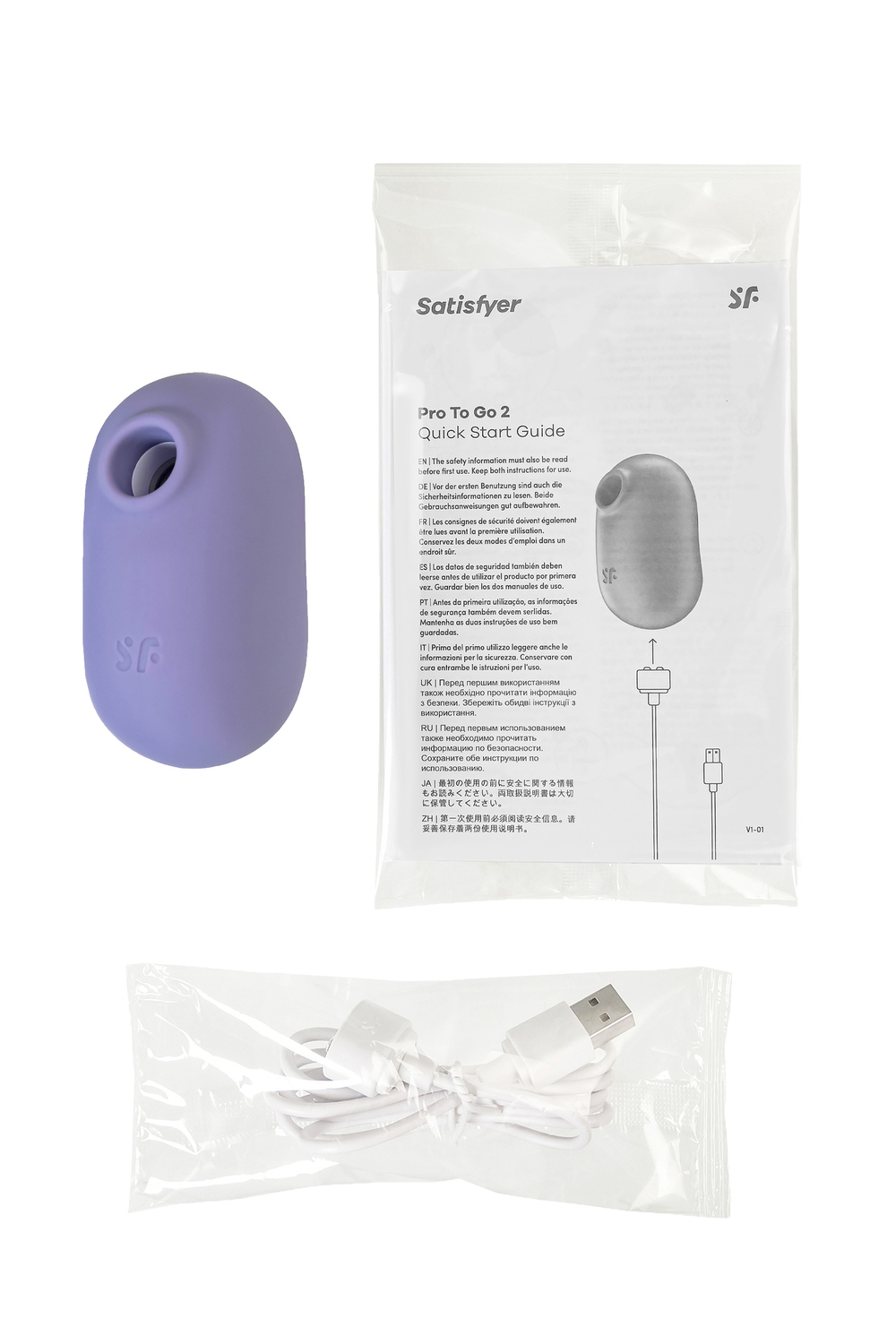 Вакуумно-волновой стимулятор Satisfyer Pro To Go 2 фиолетовый