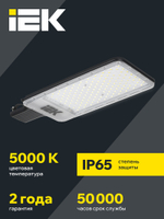 Светильник светодиодный консольный ДКУ 1011-200Ш 5000К IP65 IEK