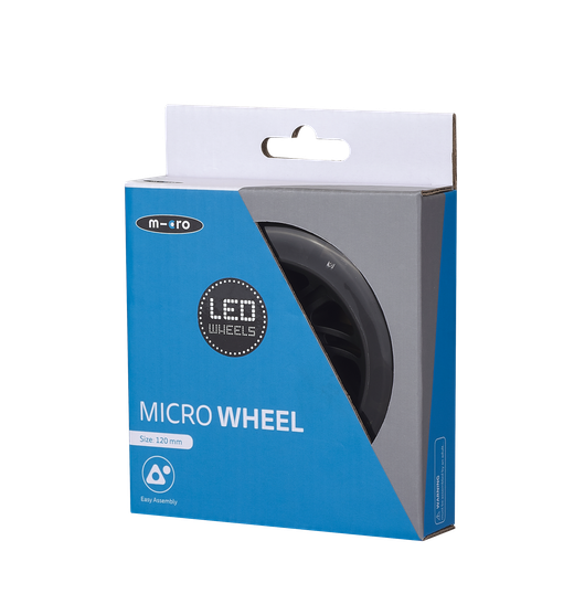 Колесо LED 120*24 мм, черный