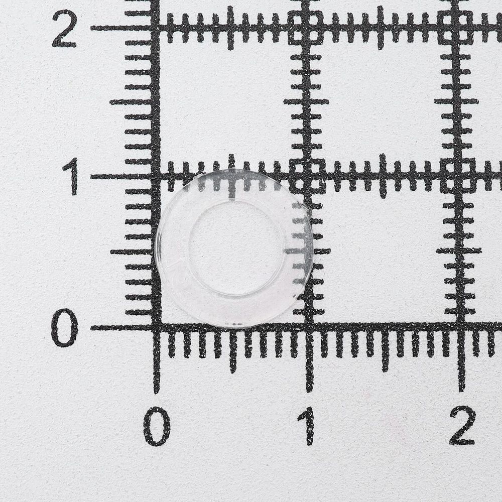 Кольцо уплотнительное пластик под люверс ⌀6 мм (внешн. 10.5 мм), ≈1000 шт