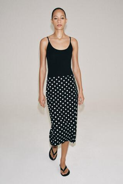 ЮБКА МИДИ В ГОРОШЕК — ZW COLLECTION — ZARA