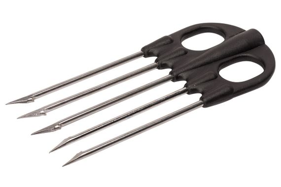 Наконечник пятизубец Sigalsub Mustad 20/b нержавейка в черном нейлоне