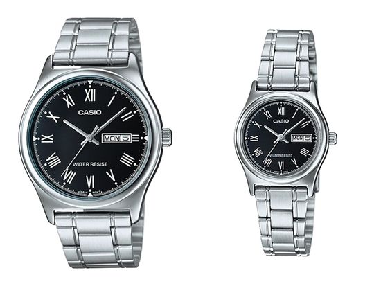 Парные часы Casio Standard: MTP-V006D- 1B и LTP-V006D- 1B