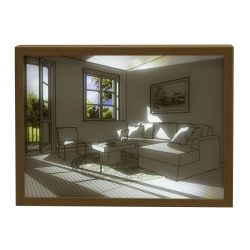 GAEM Панно (подсветка, USB), L31 W4 H23 см