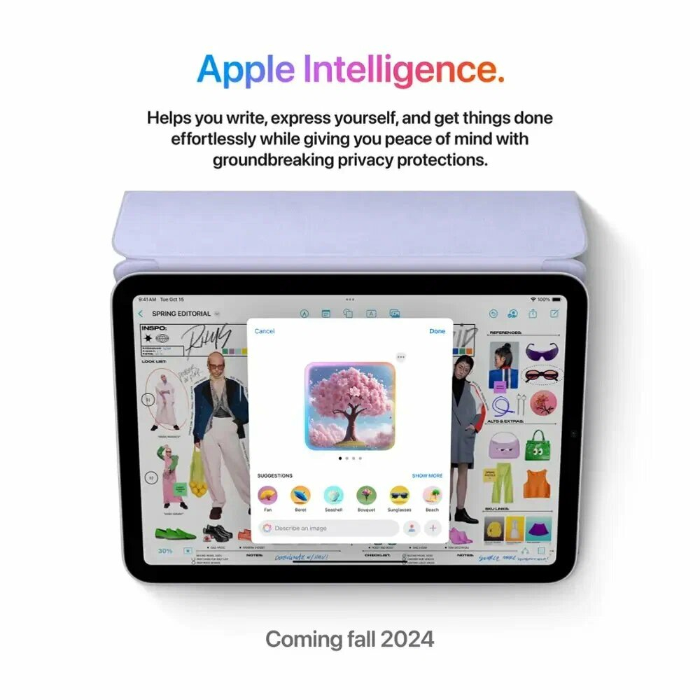 Планшет Apple iPad mini (A17 Pro) 8,3″, 256 ГБ, Wi‑Fi, Purple (фиолетовый)
