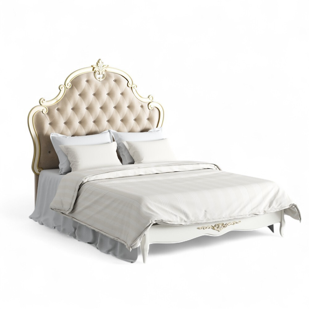 Кровать с мягким изголовьем 140*200 R534