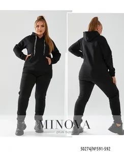 Костюм 591-592-черный Minova