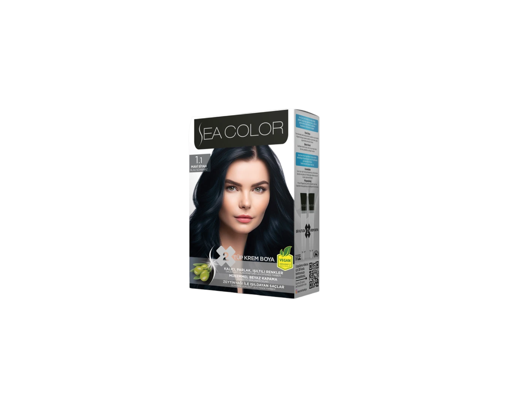 Краска для волос Eva Color Hair  1.1 Иссиня-Черный