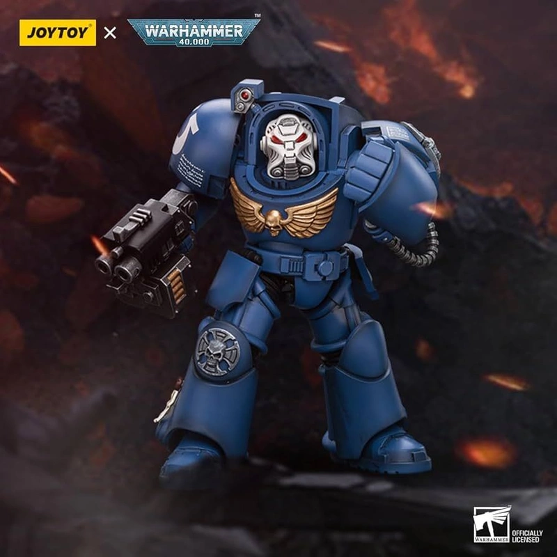 Фигурка JOYTOY Ultramarines Terminator Squad Terminator with Storm Bolter