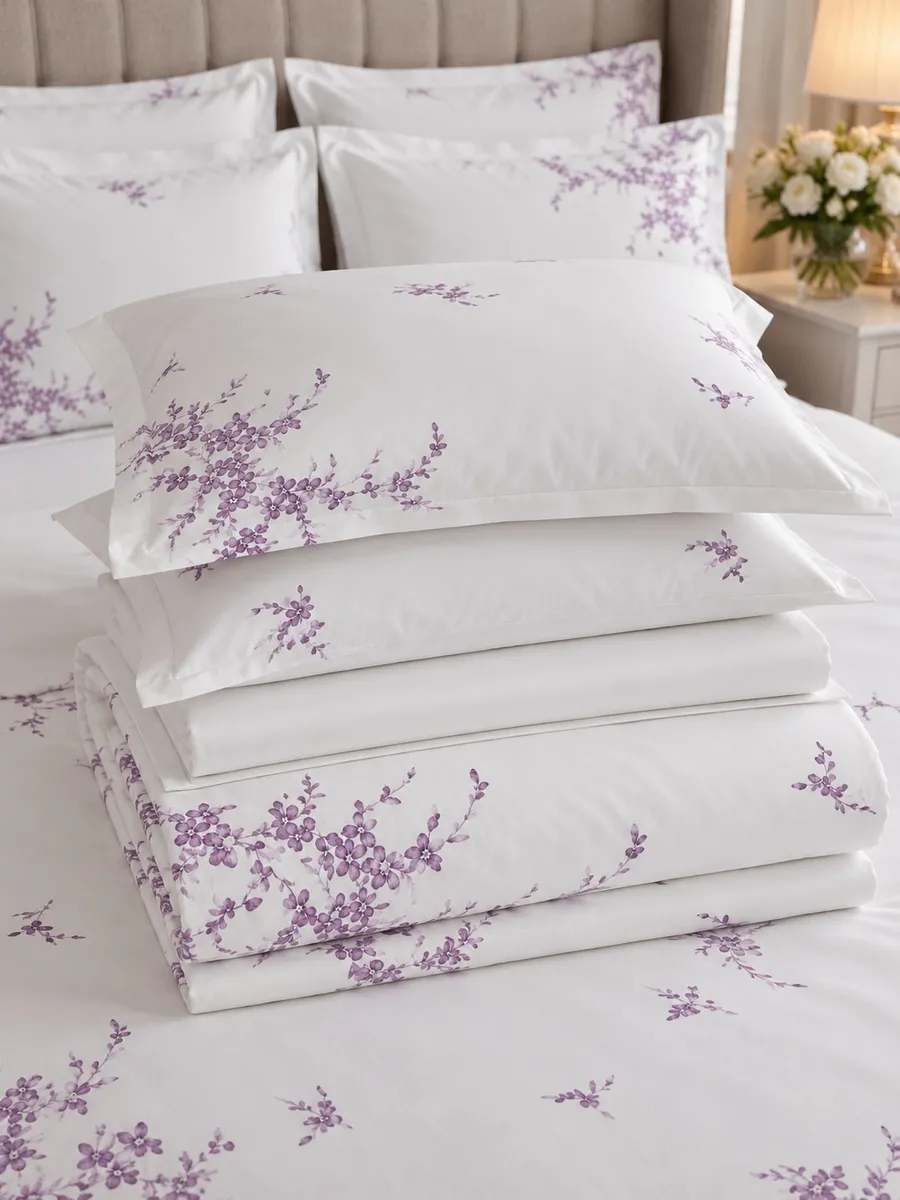 Gelin Home КПБ 6 пр. DENIZ сиреневый цвет пододеяльник 200*220, простынь 240*260, наволочки 50*70 2шт, декоративные наволочки 50*70 2шт GLNN6599 — фото 5