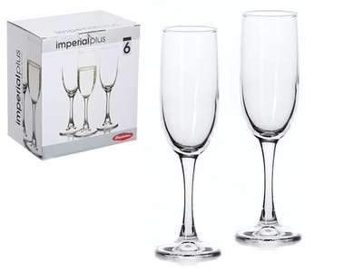 Набор бокалов для шампанского "Imperial Plus" 6шт 155мл